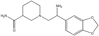 1-[2-amino-2-(1,3-benzodioxol-5-yl)ethyl]piperidine-3-carboxamide|