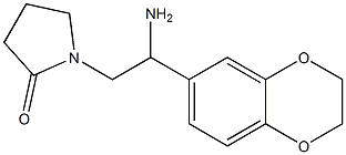 1-[2-amino-2-(2,3-dihydro-1,4-benzodioxin-6-yl)ethyl]pyrrolidin-2-one Struktur