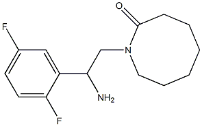 1-[2-amino-2-(2,5-difluorophenyl)ethyl]azocan-2-one Structure