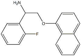 1-[2-amino-2-(2-fluorophenyl)ethoxy]naphthalene Struktur