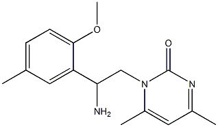 1-[2-amino-2-(2-methoxy-5-methylphenyl)ethyl]-4,6-dimethylpyrimidin-2(1H)-one