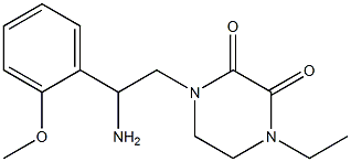 1-[2-amino-2-(2-methoxyphenyl)ethyl]-4-ethylpiperazine-2,3-dione Structure