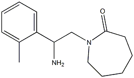 1-[2-amino-2-(2-methylphenyl)ethyl]azepan-2-one,,结构式