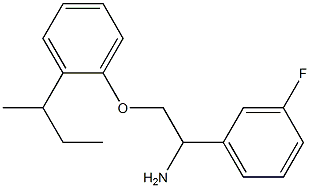 1-[2-amino-2-(3-fluorophenyl)ethoxy]-2-(butan-2-yl)benzene 结构式