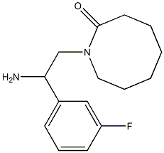 1-[2-amino-2-(3-fluorophenyl)ethyl]azocan-2-one Structure