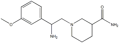 1-[2-amino-2-(3-methoxyphenyl)ethyl]piperidine-3-carboxamide