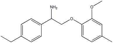 1-[2-amino-2-(4-ethylphenyl)ethoxy]-2-methoxy-4-methylbenzene Structure