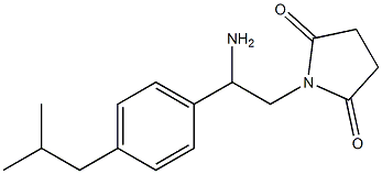 1-[2-amino-2-(4-isobutylphenyl)ethyl]pyrrolidine-2,5-dione Structure