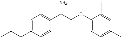 1-[2-amino-2-(4-propylphenyl)ethoxy]-2,4-dimethylbenzene 结构式