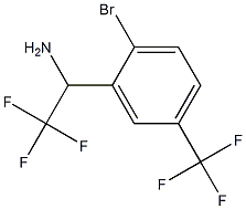 1-[2-bromo-5-(trifluoromethyl)phenyl]-2,2,2-trifluoroethan-1-amine Structure