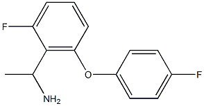 1-[2-fluoro-6-(4-fluorophenoxy)phenyl]ethan-1-amine 化学構造式