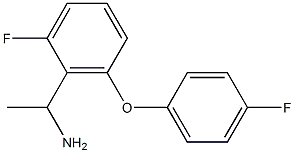 1-[2-fluoro-6-(4-fluorophenoxy)phenyl]ethan-1-amine,,结构式