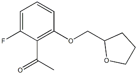 1-[2-fluoro-6-(oxolan-2-ylmethoxy)phenyl]ethan-1-one Structure