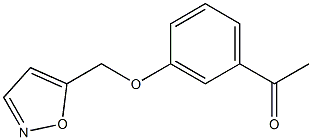 1-[3-(1,2-oxazol-5-ylmethoxy)phenyl]ethan-1-one Struktur