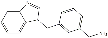 1-[3-(1H-benzimidazol-1-ylmethyl)phenyl]methanamine Structure