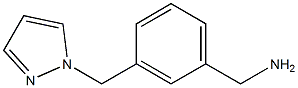 1-[3-(1H-pyrazol-1-ylmethyl)phenyl]methanamine,,结构式