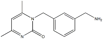 1-[3-(aminomethyl)benzyl]-4,6-dimethylpyrimidin-2(1H)-one Structure