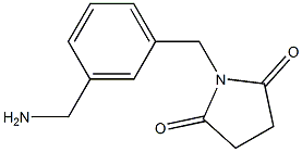 1-[3-(aminomethyl)benzyl]pyrrolidine-2,5-dione Structure