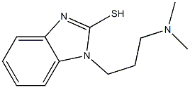 1-[3-(dimethylamino)propyl]-1H-1,3-benzodiazole-2-thiol,,结构式