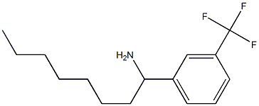 1-[3-(trifluoromethyl)phenyl]octan-1-amine Structure