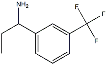 1-[3-(trifluoromethyl)phenyl]propan-1-amine,,结构式