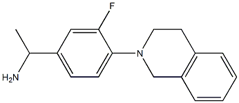 1-[3-fluoro-4-(1,2,3,4-tetrahydroisoquinolin-2-yl)phenyl]ethan-1-amine Structure