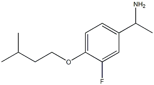 1-[3-fluoro-4-(3-methylbutoxy)phenyl]ethan-1-amine Structure