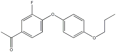 1-[3-fluoro-4-(4-propoxyphenoxy)phenyl]ethan-1-one