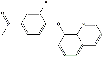 1-[3-fluoro-4-(quinolin-8-yloxy)phenyl]ethan-1-one