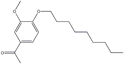 1-[3-methoxy-4-(nonyloxy)phenyl]ethan-1-one,,结构式