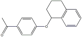 1-[4-(1,2,3,4-tetrahydronaphthalen-1-yloxy)phenyl]ethan-1-one Structure