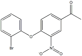 1-[4-(2-bromophenoxy)-3-nitrophenyl]ethan-1-one