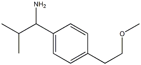 1-[4-(2-methoxyethyl)phenyl]-2-methylpropan-1-amine Structure