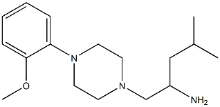 1-[4-(2-methoxyphenyl)piperazin-1-yl]-4-methylpentan-2-amine 结构式