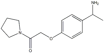 1-[4-(2-oxo-2-pyrrolidin-1-ylethoxy)phenyl]ethanamine 结构式