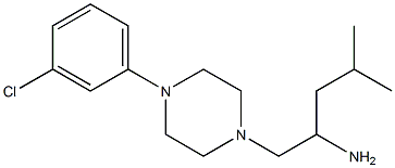1-[4-(3-chlorophenyl)piperazin-1-yl]-4-methylpentan-2-amine