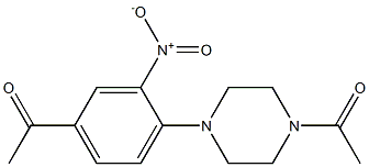 1-[4-(4-acetylpiperazin-1-yl)-3-nitrophenyl]ethan-1-one Structure