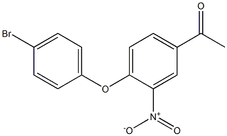 1-[4-(4-bromophenoxy)-3-nitrophenyl]ethan-1-one|