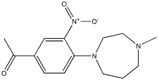 1-[4-(4-methyl-1,4-diazepan-1-yl)-3-nitrophenyl]ethan-1-one 结构式