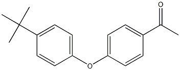 1-[4-(4-tert-butylphenoxy)phenyl]ethan-1-one,,结构式