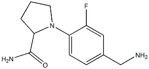 1-[4-(aminomethyl)-2-fluorophenyl]pyrrolidine-2-carboxamide