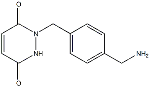 1-[4-(aminomethyl)benzyl]-1,2-dihydropyridazine-3,6-dione 化学構造式