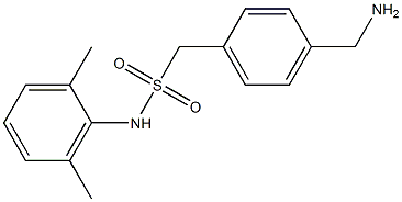 1-[4-(aminomethyl)phenyl]-N-(2,6-dimethylphenyl)methanesulfonamide Structure