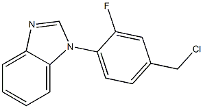 1-[4-(chloromethyl)-2-fluorophenyl]-1H-1,3-benzodiazole
