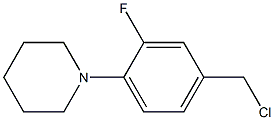  1-[4-(chloromethyl)-2-fluorophenyl]piperidine