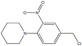 1-[4-(chloromethyl)-2-nitrophenyl]piperidine Structure
