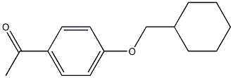 1-[4-(cyclohexylmethoxy)phenyl]ethan-1-one Struktur