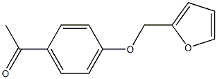 1-[4-(furan-2-ylmethoxy)phenyl]ethan-1-one 化学構造式