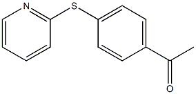 1-[4-(pyridin-2-ylsulfanyl)phenyl]ethan-1-one,,结构式