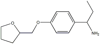 1-[4-(tetrahydrofuran-2-ylmethoxy)phenyl]propan-1-amine Structure